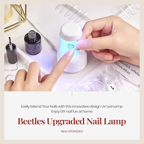 Beetles Mini UV Light for Gel Nails Gel Polish UV Led Lamp Gel x Lamp with Smart Sensor for Easy and Fast Extension System Manicure Uv Light Flash Curing