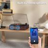 Bluetooth Vinyl Record Player & 3-Speed Turntable with Built-in Stereo Speakers