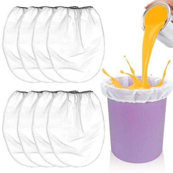 10 Pcs 5 Gallon Paint Strainer Bags Fine Mesh Filters Bag Elastic Opening Strain