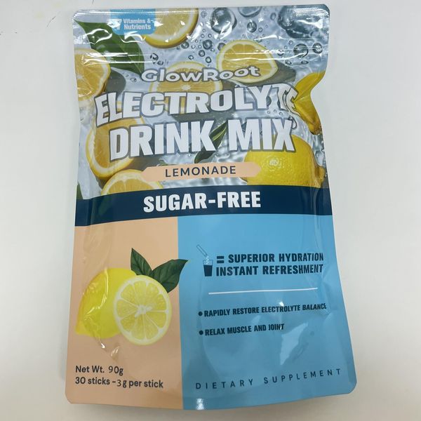 GlowRoot Electrolyte Drink | Zero Sugar Electrolytes Powder | Travel ...