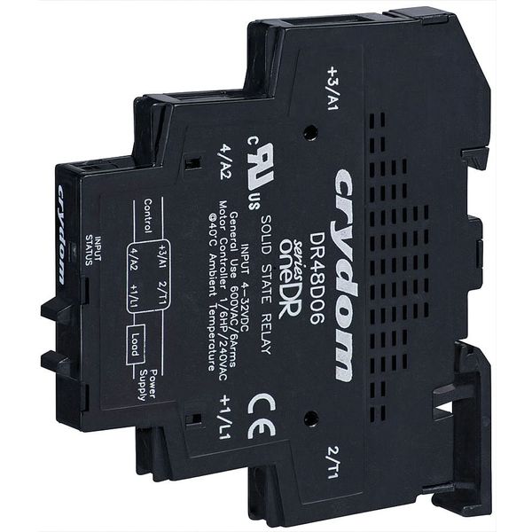 Crydom DR10D06 RELAY; SOLID STATE, 100VDC/6A, 4-32VDC IN, 11MM, DR
