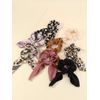 8 MULTICOLOURED SOFT FABRIC SCRUNCHIES
