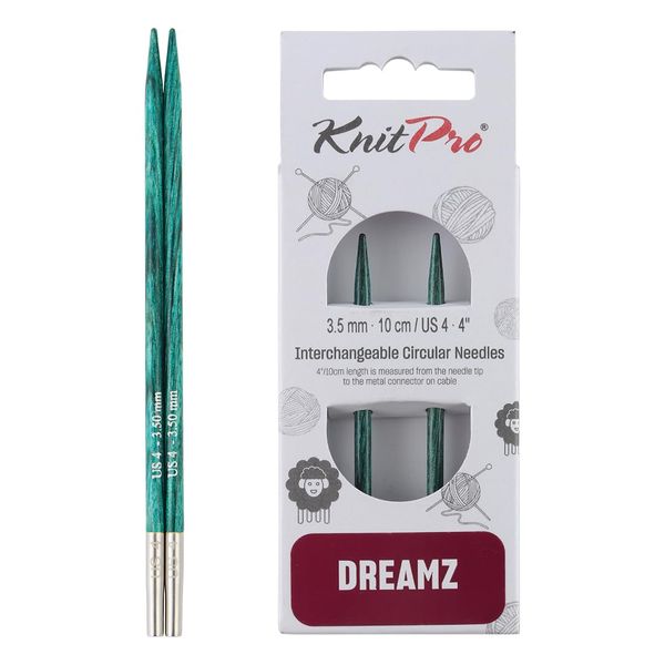 KnitPro Dreamz Interchangeable Needles (Special) 4" (10cm) | US Size 4 (3.5mm)