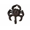 Hat Coat Towel Bath Nautical Beach Ocean Crab Wall Hook Beach Rustic Finish