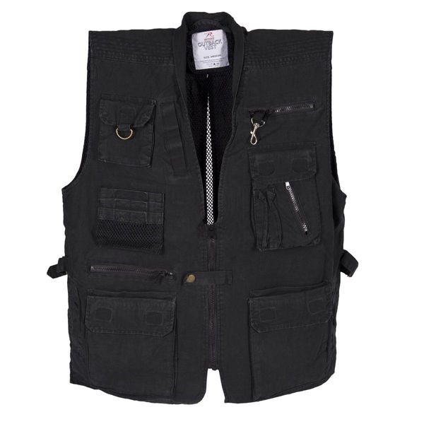 Rothco Outback Vest, Black, X-Large