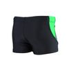 Aquarti Jungen Kurze Badehose mit Einsätzen Seitlich, Farbe: Schwarz/Graphit/Grün, Größe: 158