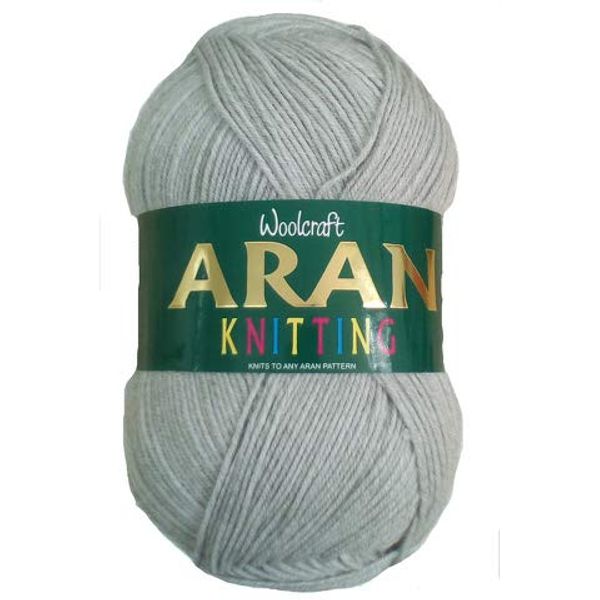 Woolcraft Aran 400g Premium Acrylic Yarn (Silver 16)