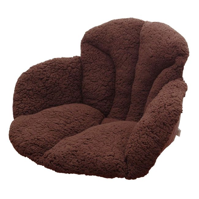 GoodsLand GD-MOFUISU-BR Warm Chair Cushion, Warm, Brushed, Boa, Winter, Cold Protection, Chair, Car, Car, Office, Chair