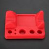 Tattoo Tool Pen Holder, Silicone tattoo machine Holder cotton swab Pen Stand Holder color cup Holder with circles/rectangle/arc shape, red