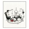 Econfort House Sponge Wipe, Cellulose, Moomin, Papa Reading