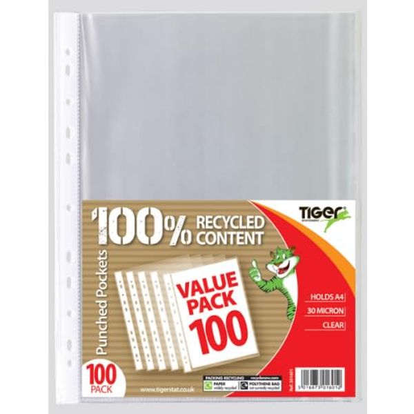 A4 Value Pack 100 Punched Pockets + Free finchley Pen (1)