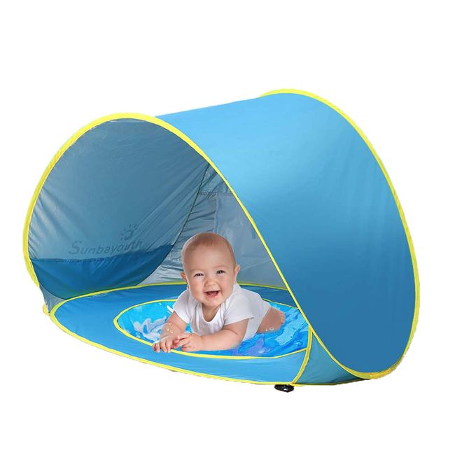 Pool tent outlet for baby