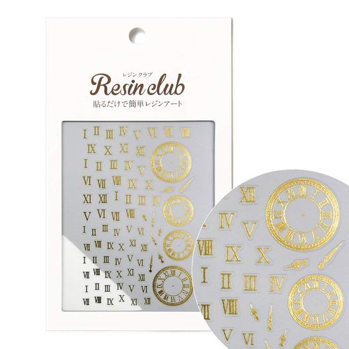 Resin Club RC-RMN-102 Roman Numerals Gold Seal Parts for UV Resin