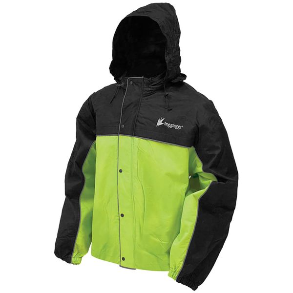 FROGG TOGGS Men's Road Toad Reflective Waterproof Rain Jacket