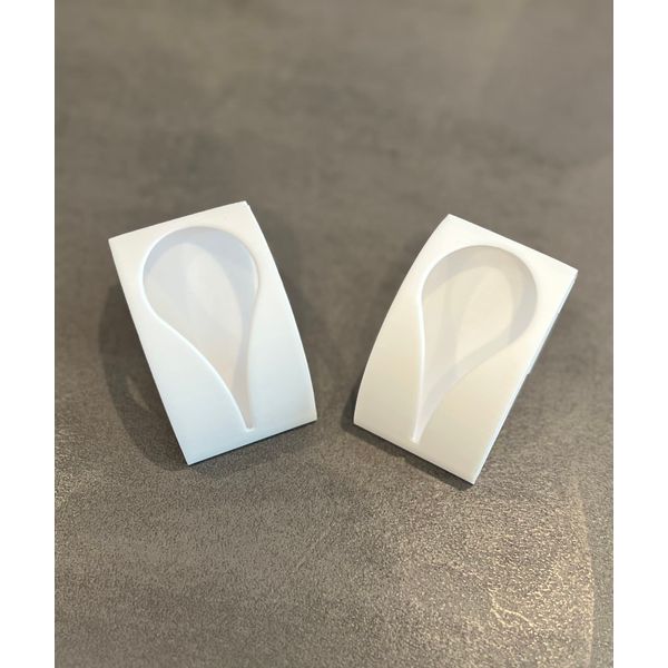 Set of 2 Tea Towel Holders for 20 mm Front (216_White)