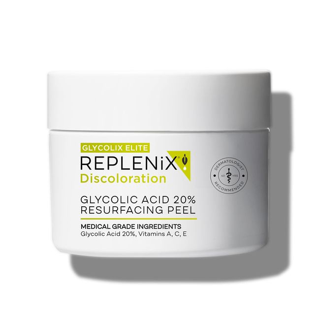 Replenix - Glycolix Elite Glycolic Acid Resurfacing Peel Pads - Medical Grade Brightening and Exfoliating Treatment, Travel Friendly Pads, 60 ct.