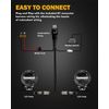 AUXBEAM 4" Round LED Work Light Bar Driving Spotlights Combo Pods & Black Covers
