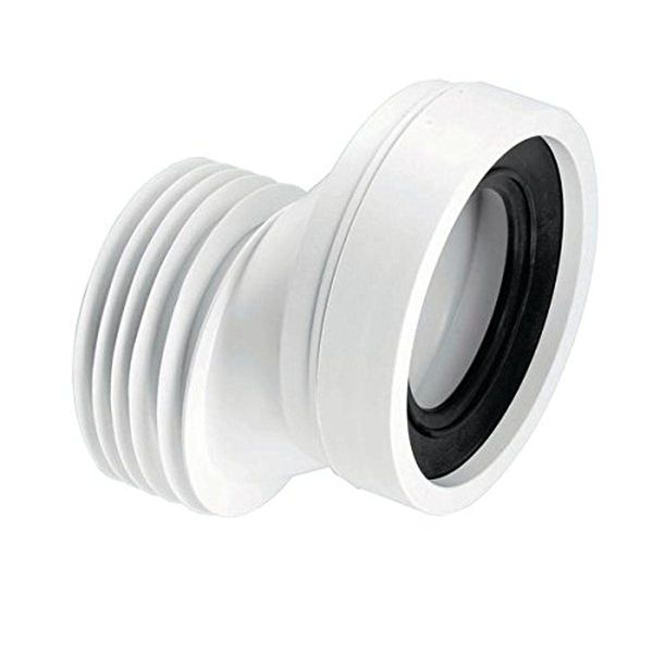 McAlpine WC-CON4A 40mm Offset Rigid WC Connector, White