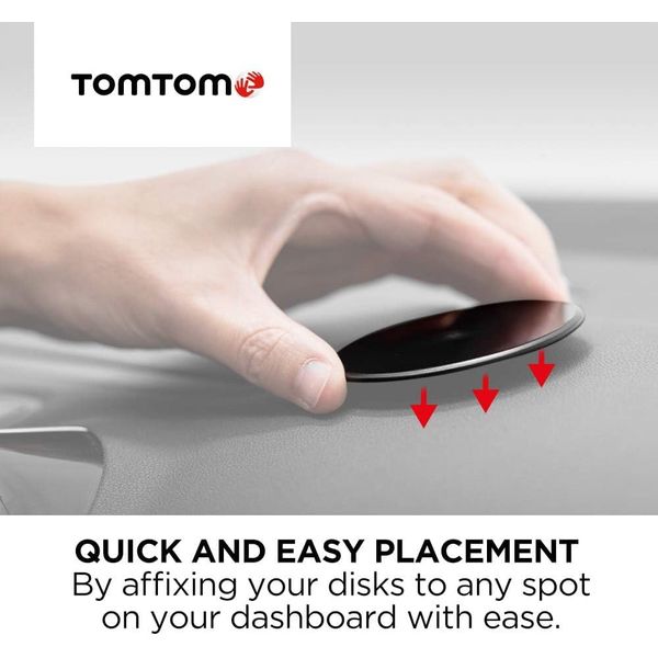 Rheme Replacement TomTom Sat Nav Adhesive Dashboard Mount Disks (4 Pack)