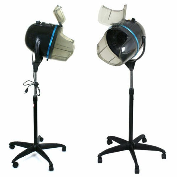 2 PCS Hair Bonnet Dryer Professional Adjustable Hooded Floor Stand Up W/Wheels