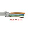 IDEAL Electrical 85-363 Shielded Feed-Thru Modular Plug Connector, Cable Connector for CAT6A/6/5e Shielded Cables, (10 Connectors)