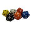 20-Sided Gaming Dice Set, 6 Pieces, Assorted Colours
