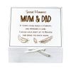 ukgiftstoreonline Mum & Dad Remembrance Memory White Keepsake Box With Feather Design