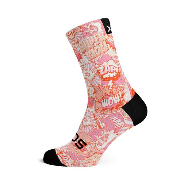 Sox Super Mom Crew Socks, pink