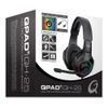 Qpad QH-25 Multiplatform Gaming Headset Stereo and 7.1 Headphones with LED Lighting, Black