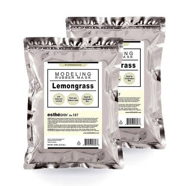 (2 pack) estheSKIN No.107 Lemongrass Modeling Rubber Mask Powder, 35 Oz.