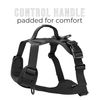 TUG Dog Harness with 2 Leash Connection Points | Adjustable, Padded, Lightweight | Handle on Back | No-Pull Front Clip (Small, Black)