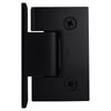 CRL GEN044MBL Matte Black Geneva Series Wall Mount Offset Back Plate Hinge