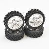Fastrax 1/10Th Touring Wheel/ Rally Block 5-Spoke Chrome