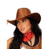 Struts Womens Western Brown Suede Look Cowboy Hat