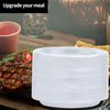 9 Inch Clear Plastic Dinner Plates 50 Count Disposable Elegant Tableware Set