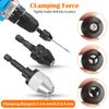 2Pcs 1/4" Inch Hex Shank Keyless Drill Bit Chuck Quick Change Adapter Converter