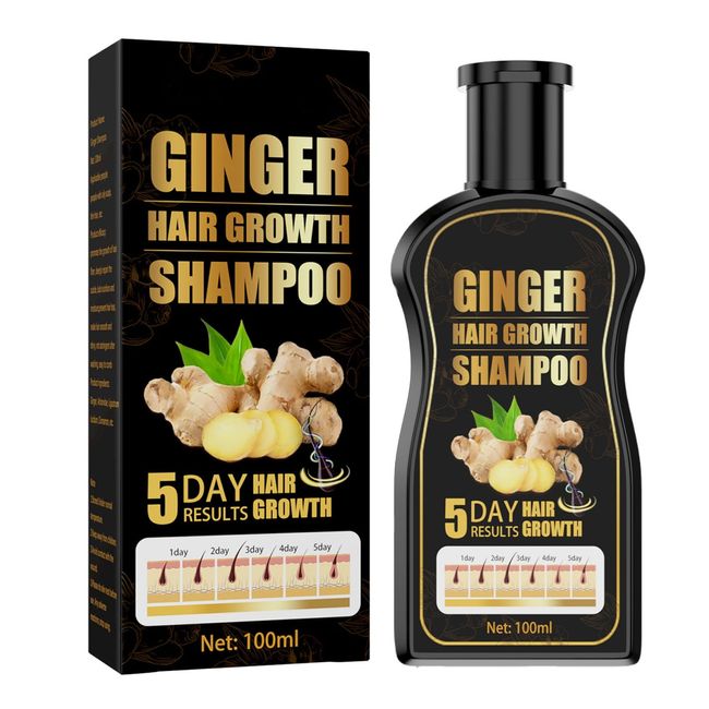 Hair Growth Shampoo - Ginger Shampoo - Anti-Hair Loss Anti-dandruff & Anti-itching Ginger Shampoo - Hair Regrowth for Men Woman