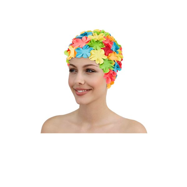 Fashy Women's Swim Petal Cap - Multi Coloured