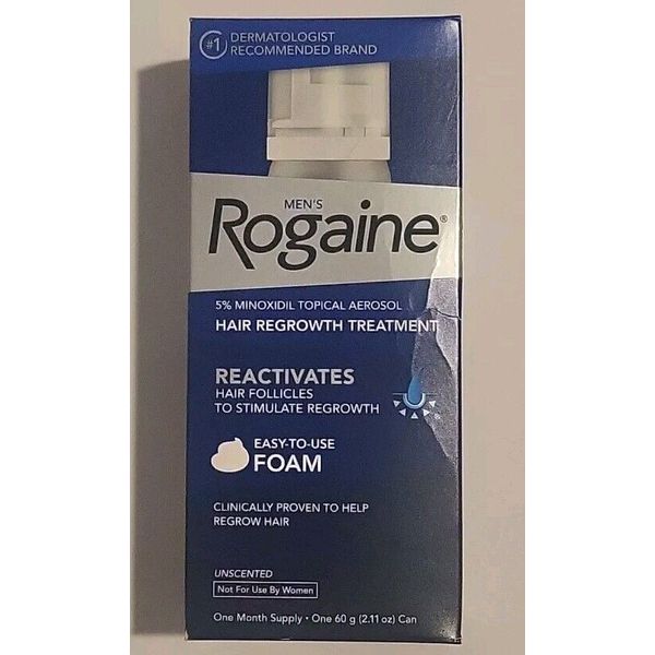 Rogaine For Men Foam Hair Regrowth Treatment 1 Month Supply