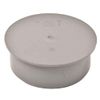 Waste Pipe 50 mm Cap/Stop End - Push-Fit/Compression - Grey
