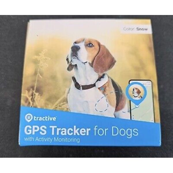 Tractive GPS Tracker & Health Monitoring for Dogs, White, Refurbished