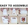 PQZKLDP 20 pcs Cake Boxes 6x6x5Inch Bakery Boxes with Window White Cupcake Boxes