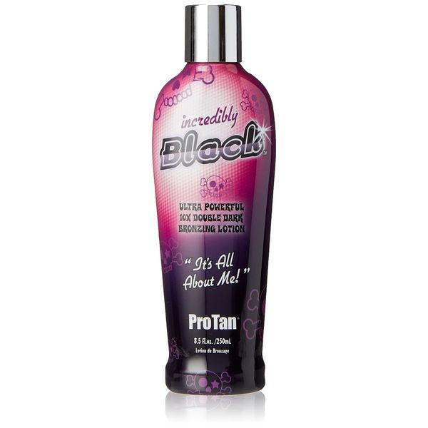 Pro Tan Incredibly Black Ultra Powerful 10X Double Dark Bronzing Lotion , with Vitamin A and E, shea butter and coconut oil - 250 ml