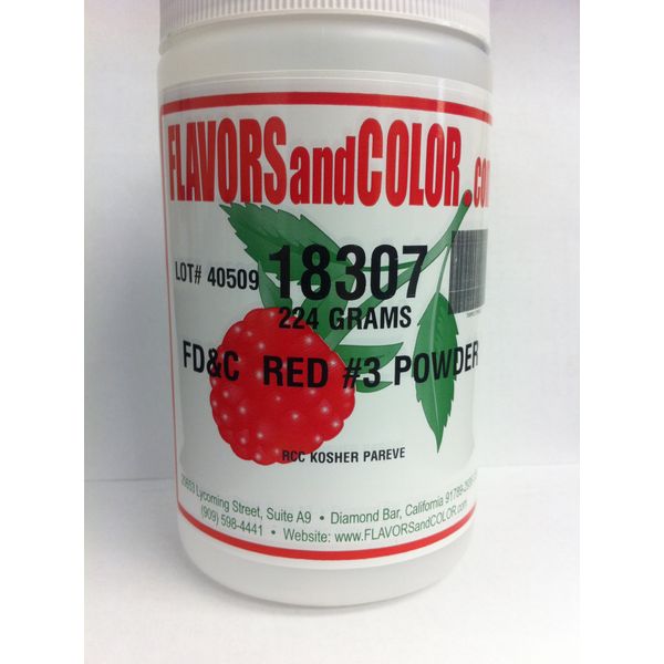 FD&C Red #3 Powder 224 Grams
