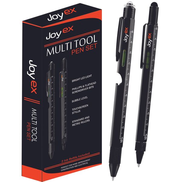 JoyEx Multitool 2Pc Pen Set Gift for Men,Tools for Men, Gift for Dad & husband