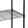 5 Tier Storage Shelf Wire Rack Kitchen Storage Organizer Adjustable Shelf Black