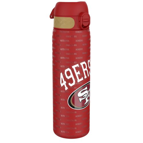 Ion8 Leak Proof Slim Water Bottle, Stainless Steel, NFL 49ers, 600ml (20oz)