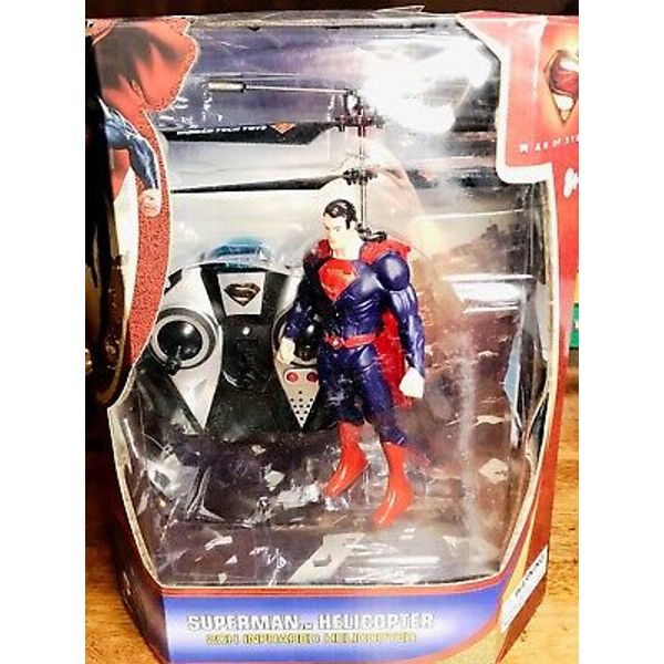 Superman World Tech Toys DC Comics 2 Channel IR Remote Control Helicopter 35888