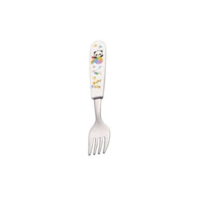 Entec RAK1501 Children's Cutlery, Melamine Children's Tableware, Baby Panda, Fork, 5.4 inches (138 mm), Silver, Melamine