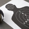 Maplefield 50 Pack Bulk Paper Shooting Targets for Range Practice, Silhouette-Style Design for Training with Airsoft, BB, Pellet Guns and More (17 x 25 Inches)